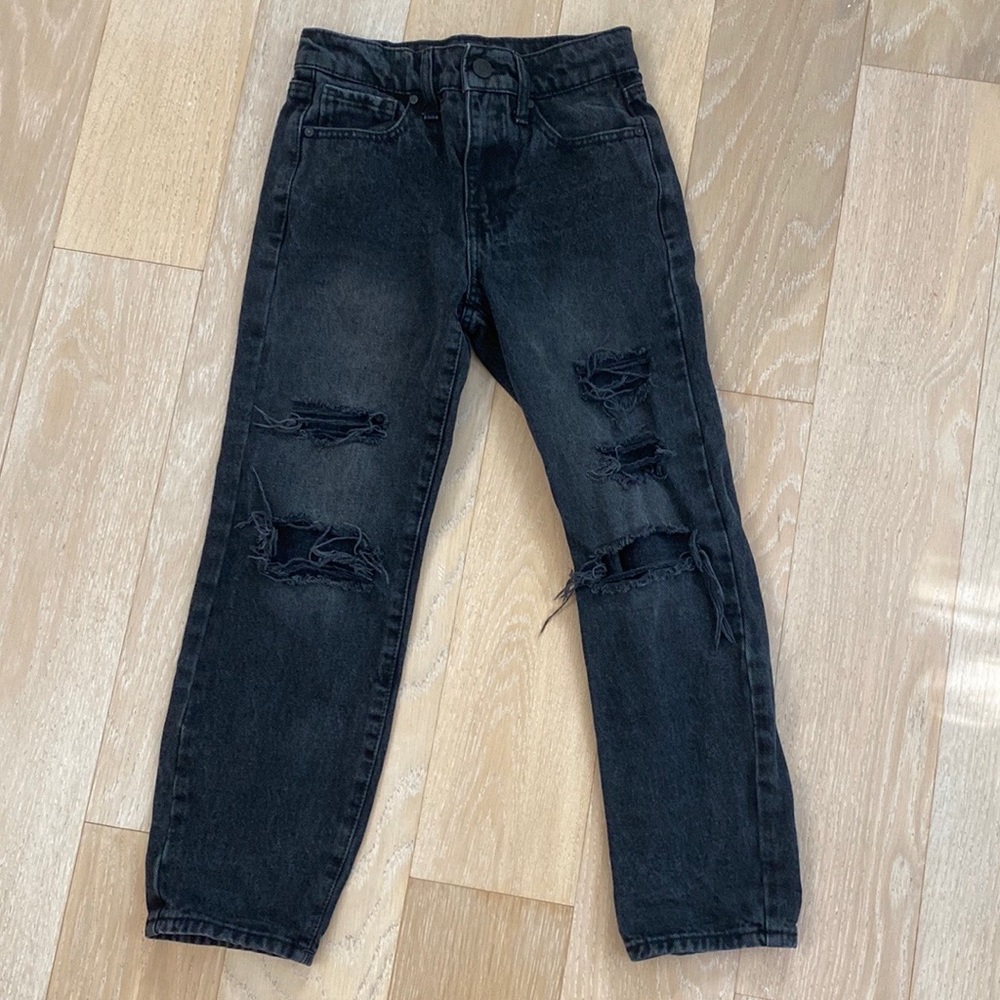 RSQ Baggy Ripped Black Jeans